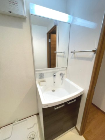 洗面設備　クリーニング前のお写真となります