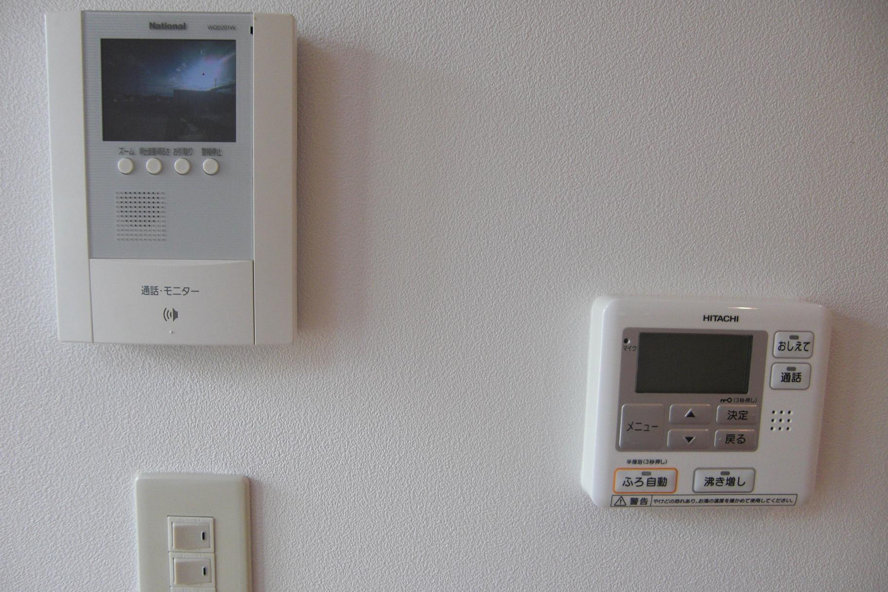 セキュリティ　来た人の顔が分かるので安心です！