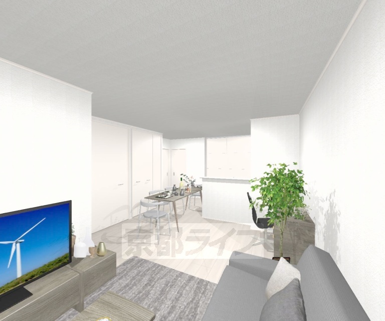 居室・リビング　家具家電はＣＧ加工です。