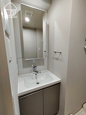 洗面設備　脱衣所があるのがいいですね