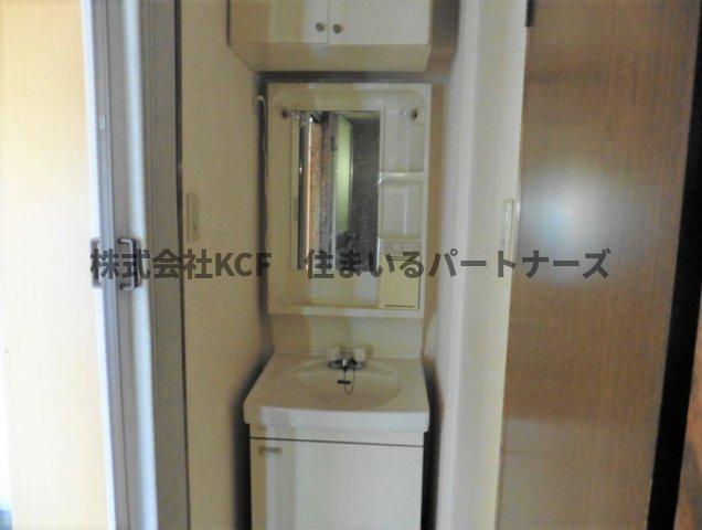 洗面設備　広い洗面スペース