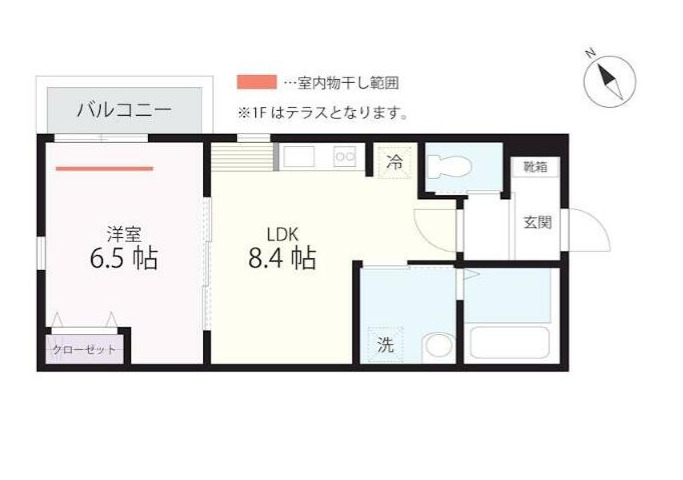 QUIET CRAB HOUSE 上大岡の間取り写真