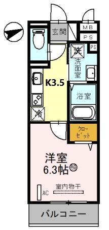 セジュール 大村の間取り写真