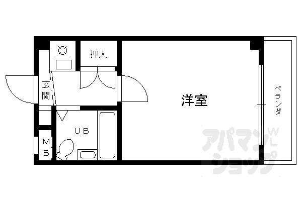 未麗西京極の間取り写真