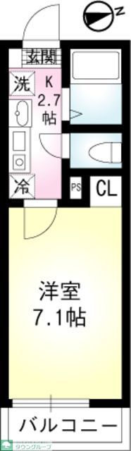 グランドール二俣川の間取り写真