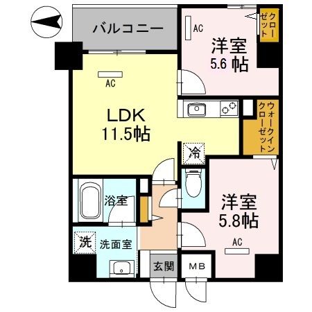 幸court nara sanjoの間取り写真