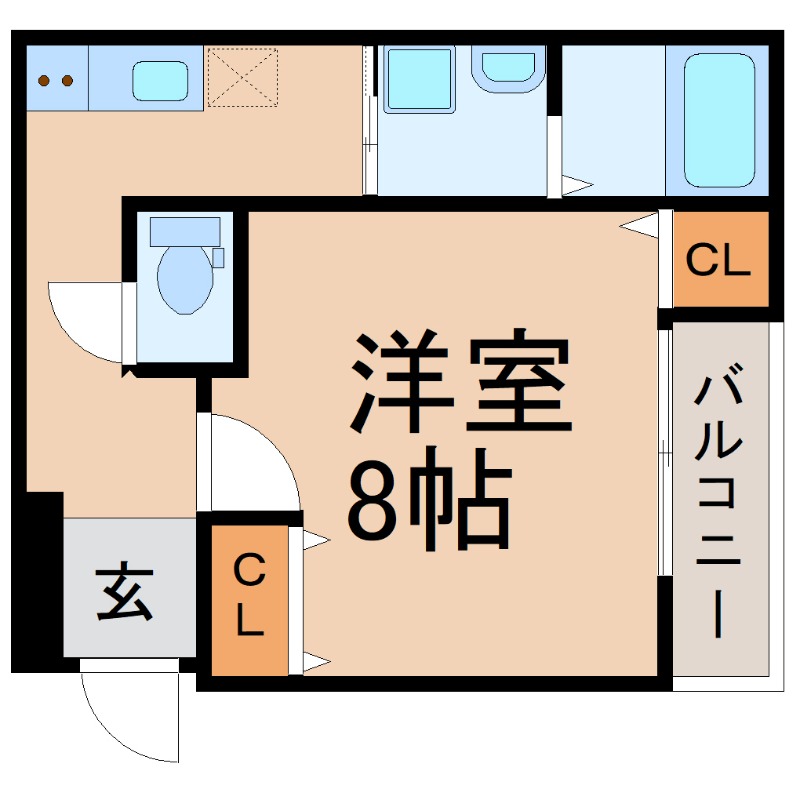 ＪＲ東海道本線 尼崎駅 徒歩11分 3階建 築3年の間取り写真