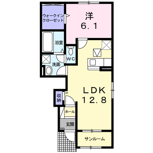 ＪＲ山陰本線 倉吉駅 徒歩81分 2階建 築4年の間取り写真