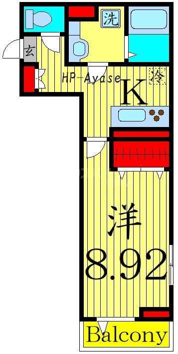 エクセリア南花畑Iの間取り写真