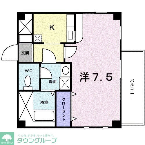 ベルク山中Bの間取り写真