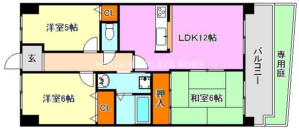 グレーシィ須磨アルテピアI番街の間取り写真