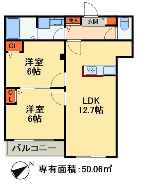 ファミリア一番館の間取り写真