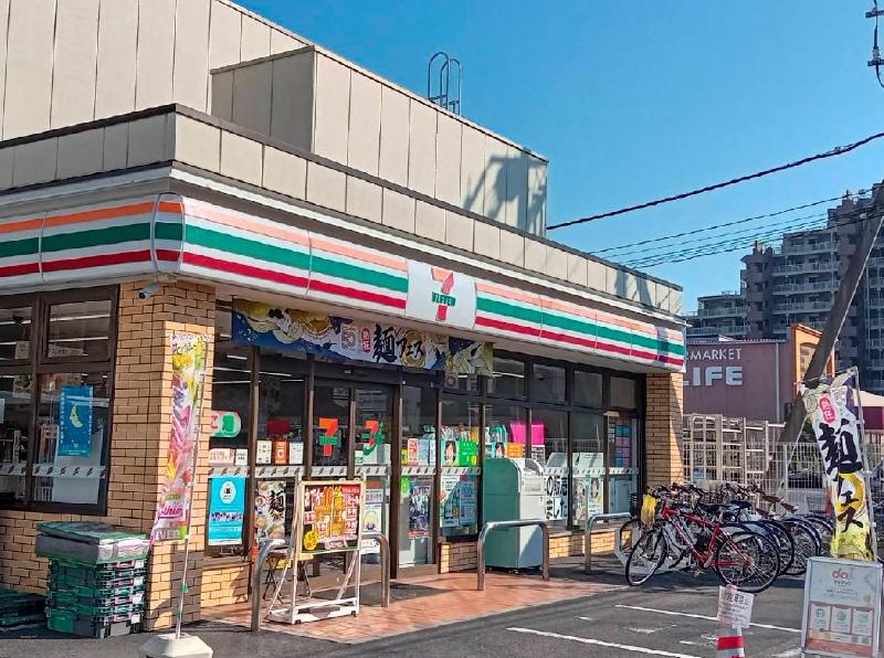 コンビニ　セブン-イレブン（7-Eleven） 葛飾奥戸 2丁目店（コンビニ）まで600m