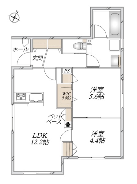 AF ペット共生・ヘーベルメゾン南町田の間取り写真