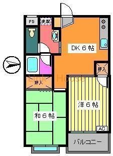 東京メトロ東西線 葛西駅 徒歩15分 4階建 築39年の間取り写真