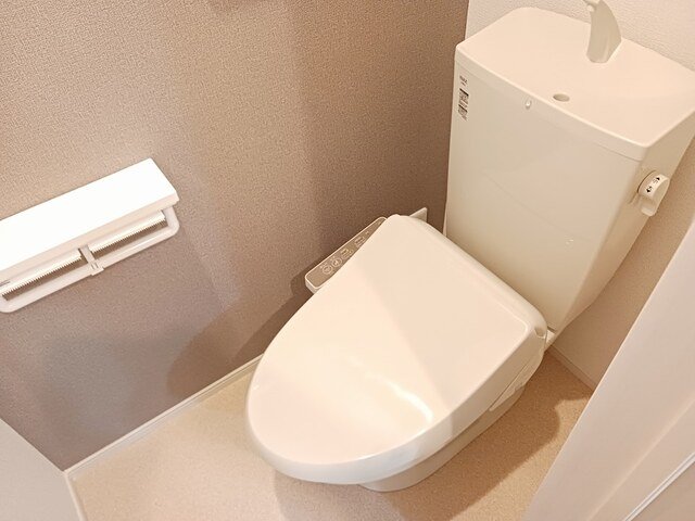 トイレ　落ち着いた色調のトイレです