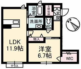 シャーメゾンErimo A棟の間取り