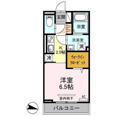 フロントコート　105の間取り