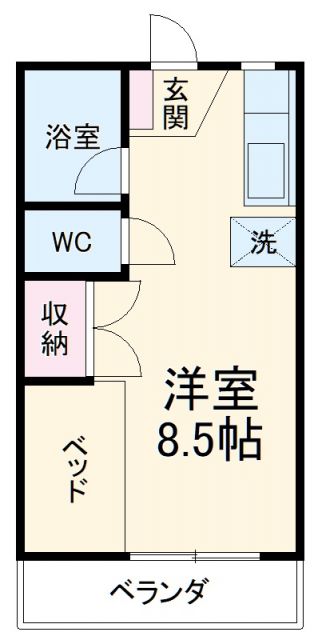 アネックス中川Ｃの間取り