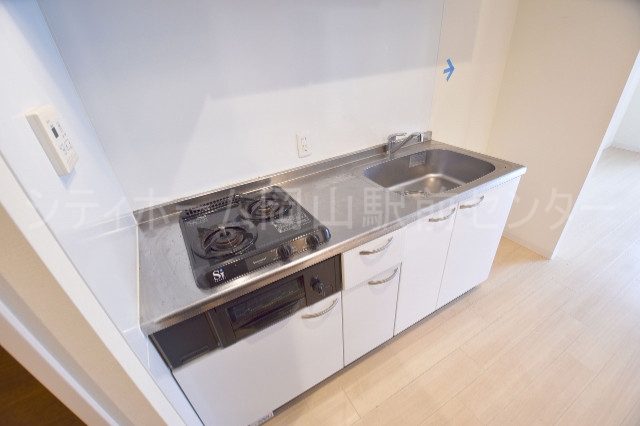 キッチン　２口コンロ＆グリルつき！