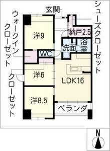 アクシス香蘭の間取り