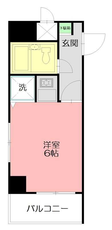 藤沢市藤沢のマンションの間取り