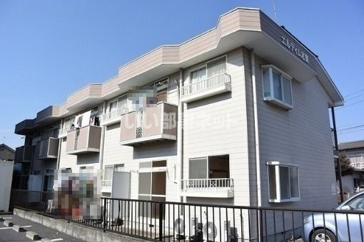 水戸市浜田町のアパートの建物外観