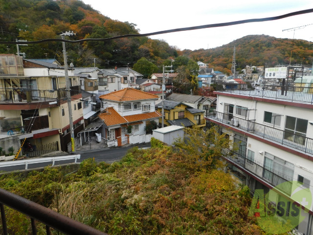 【神戸市長田区萩乃町のアパートの眺望】