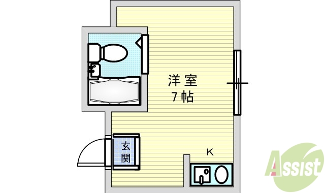 【KSコート江坂東の間取り】