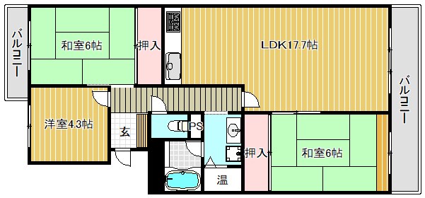 グランドメゾン守山4号館の間取り