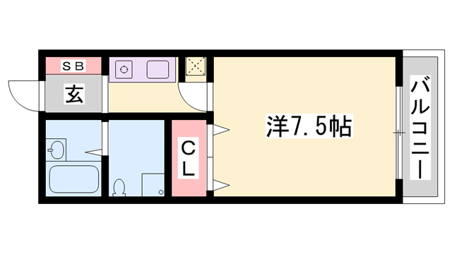 たつの市　TNマンションの間取り