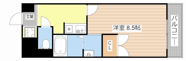 草津市草津のマンションの間取り