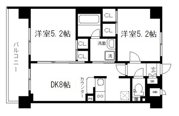 エステムプラザ京都御所ノ内REGIAの間取り