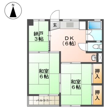 黒川住宅の間取り