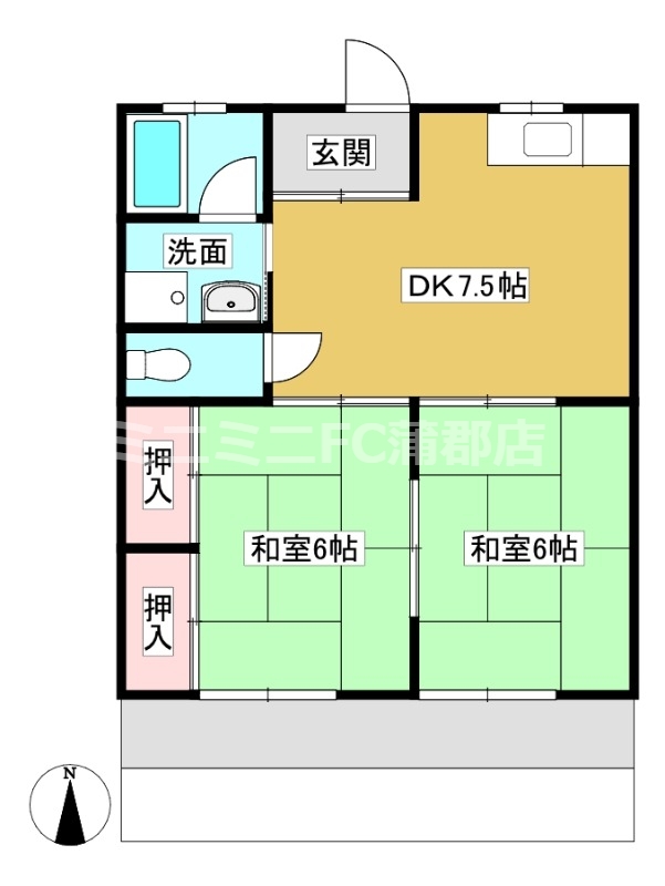 中央ハイツの間取り