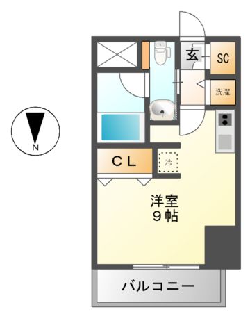 名古屋市熱田区一番のマンションの間取り