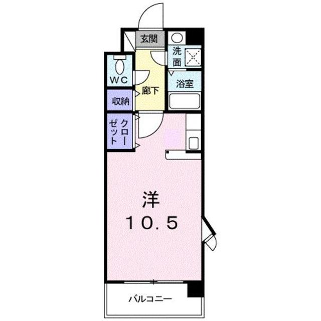 高松市西ハゼ町のマンションの間取り