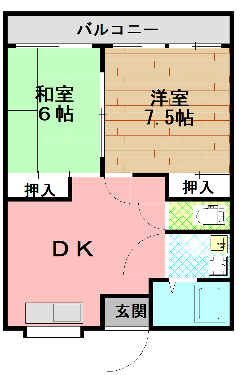 昭栄マンションの間取り