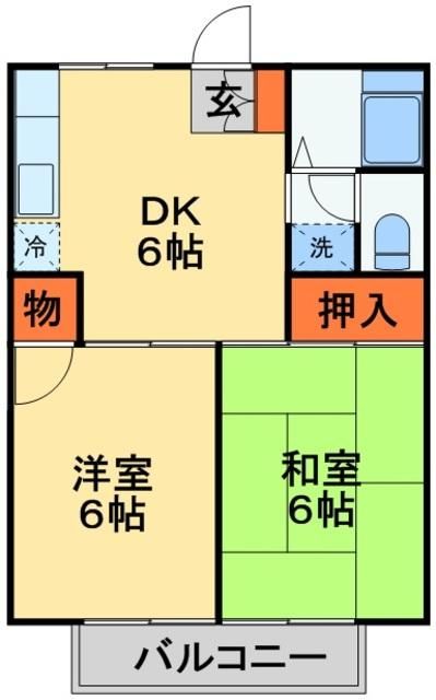 我孫子市柴崎台のアパートの間取り