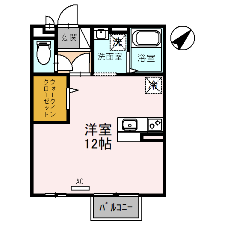 甲賀市水口町新町のアパートの間取り