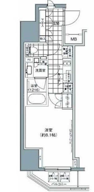 パークハビオ上野３丁目の間取り