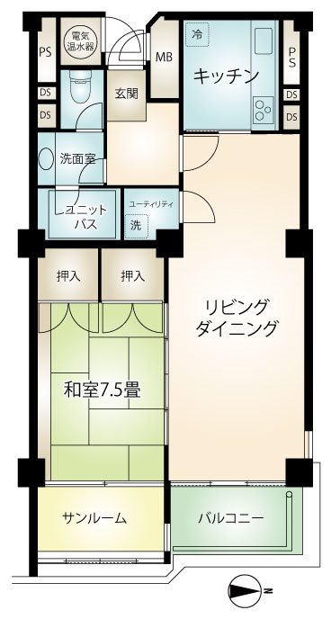 熱海プラザの間取り