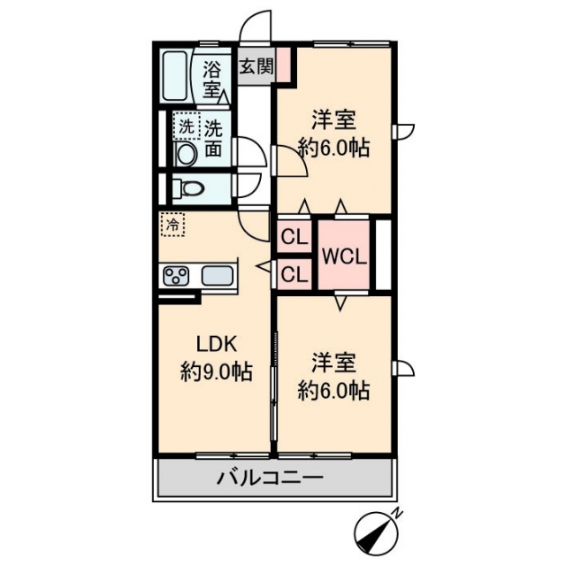 グレーシアＳの間取り