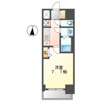 プレサンス名駅南エディフィスの間取り