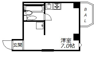 神戸市垂水区瑞ケ丘のマンションの間取り