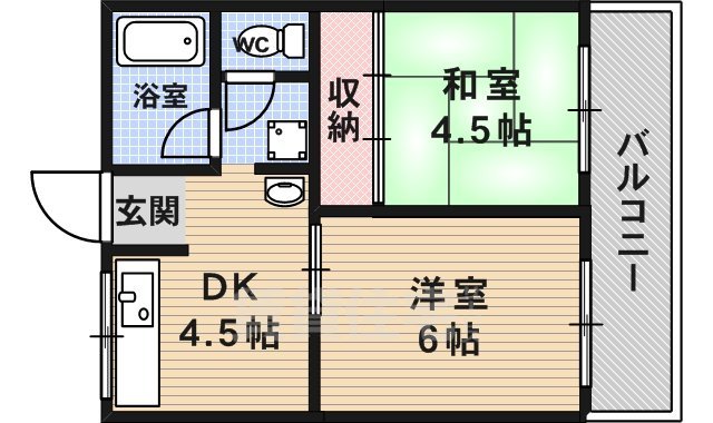 ハイツ奥村A棟の間取り