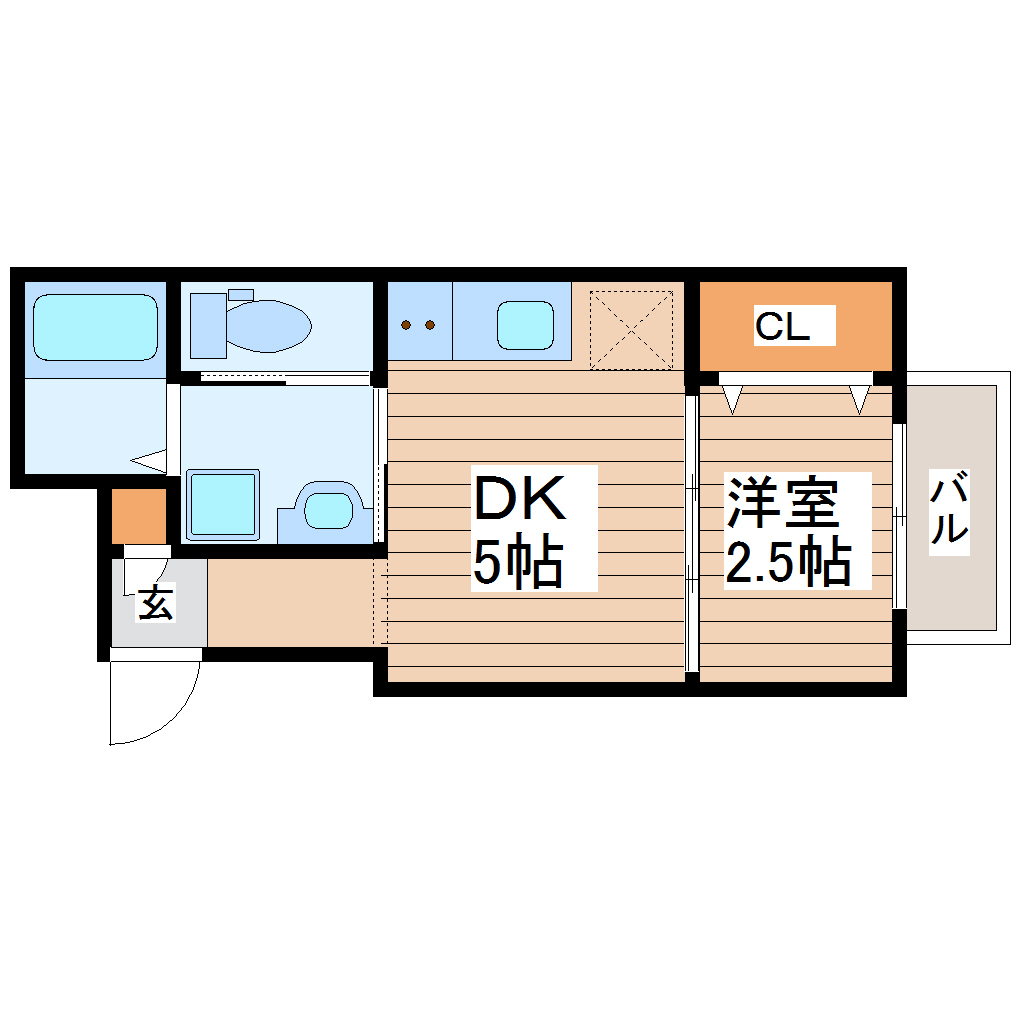 グランドール川内Iの間取り