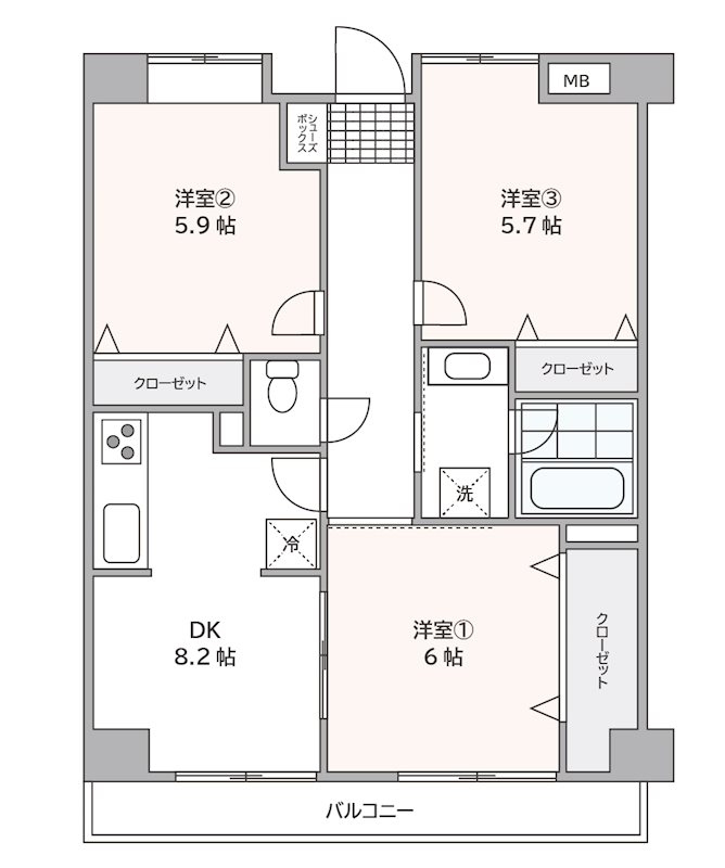 コージーハウスVの間取り