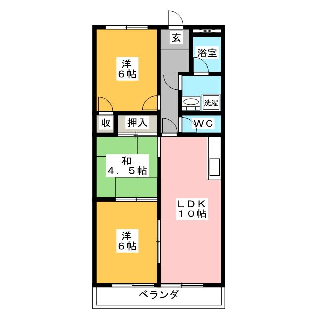 サンシャイン山川の間取り