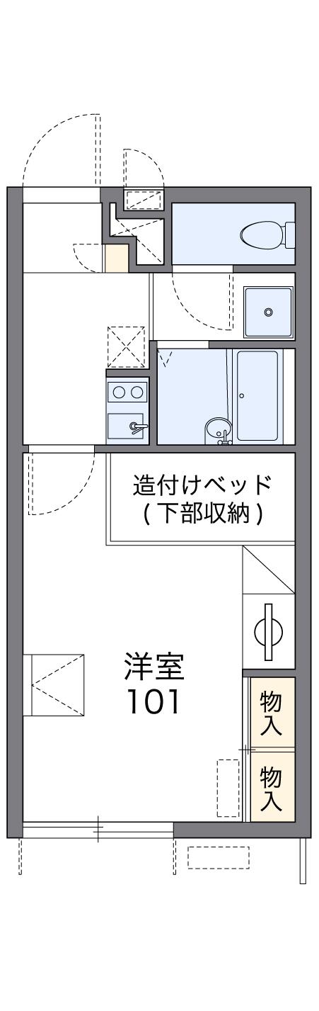 レオパレス赤れんがの間取り